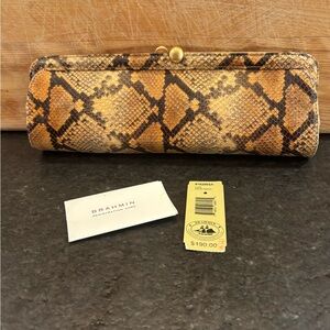 Brahmin Python Clutch